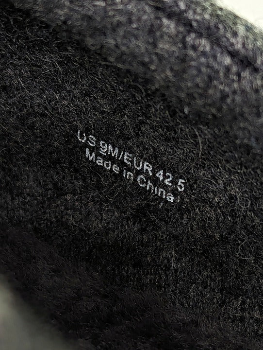 Vince Men's Howell Shearling-Lined Slippers Charcoal Gray Size 9 (MSRP $150)