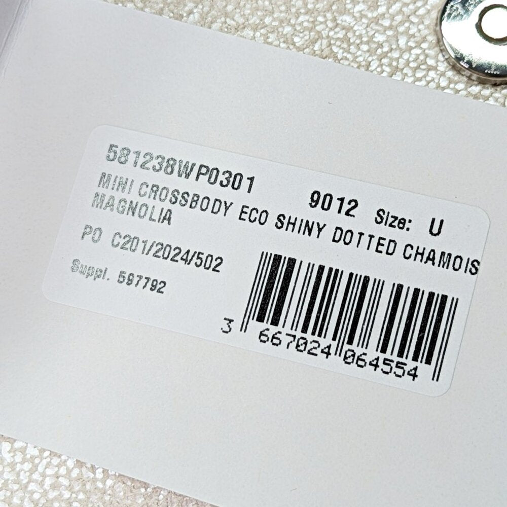 Stella McCartney Mini Falabella Eco Shiny Dotted Chamois Crossbody Bag MSRP $695