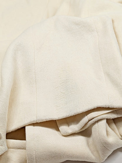 Avec Les Filles Women's Cutaway Tuxedo Maxi Coat Cream Size M (MSRP $220)
