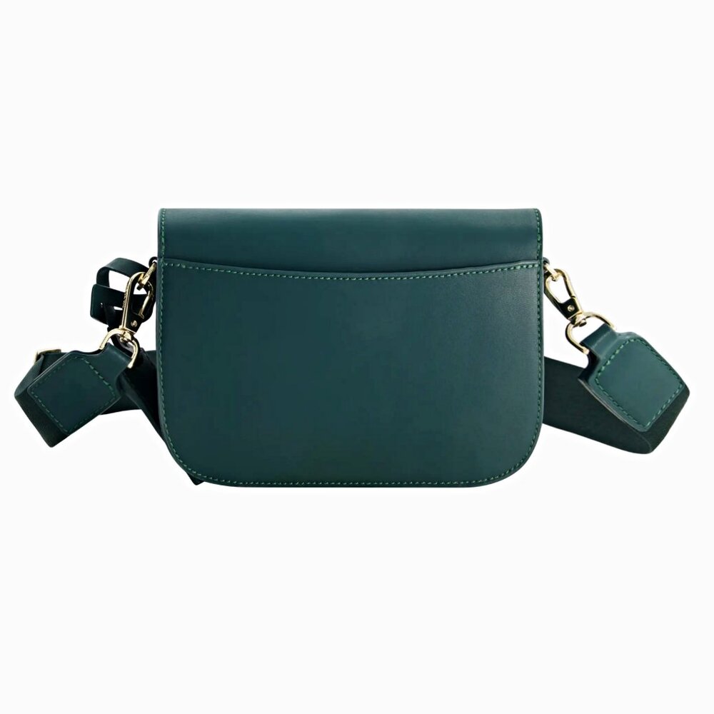 Jason Wu Orbit Women's Leather Crossbody Bag in Jungle Green (MSRP $295)
