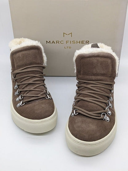 Marc Fisher Daisie Women's Faux Fur-Lined Suede Sneakers Size 6 M