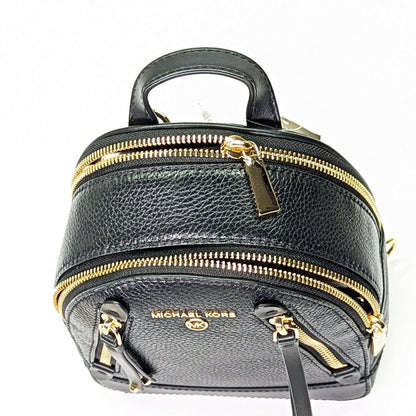 Michael Kors Brooklyn Mini Leather Pebbled Messenger Backpack (MSRP $258)