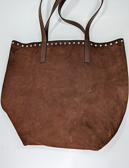 Loeffler Randall Walker Women's Espresso/Silver Suede Tote (MSRP $425)
