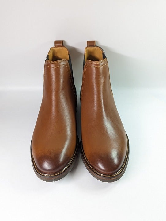 Cole Haan Men's Warner Grand Chelsea Boot Brown Leather Size 9.5 M (MSRP $350)