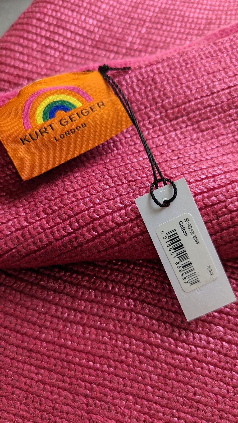 Kurt Geiger London Be Kindness Foil Scarf (MSRP $69)