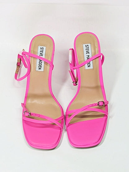 Steve Madden Women's Zarya Strappy Flared-Heel Sandals Size 6.5 (MSRP $99)