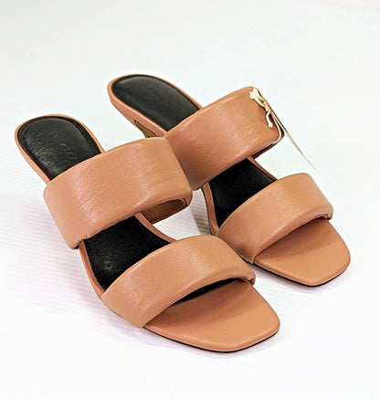 Sanctuary Women's Likely Square Toe Slip On Leather Sandal Size 8 M (MSRP $109)