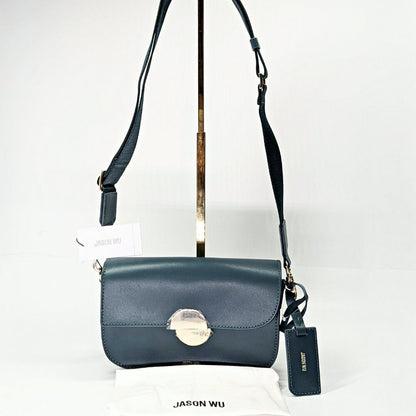 Jason Wu Orbit Women's Leather Crossbody Bag in Jungle Green (MSRP $295)