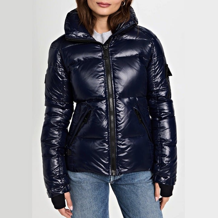 SAM. Women's Dark Marine Freestyle Puffer Down Jacket Size XS (MSRP $395)