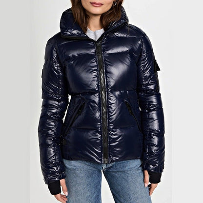 SAM. Women's Dark Marine Freestyle Puffer Down Jacket Size XS (MSRP $395)