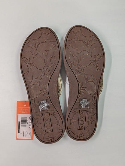 Roxy Women's Vickie Sandals Brown Tan Size 11 (MSRP $34)