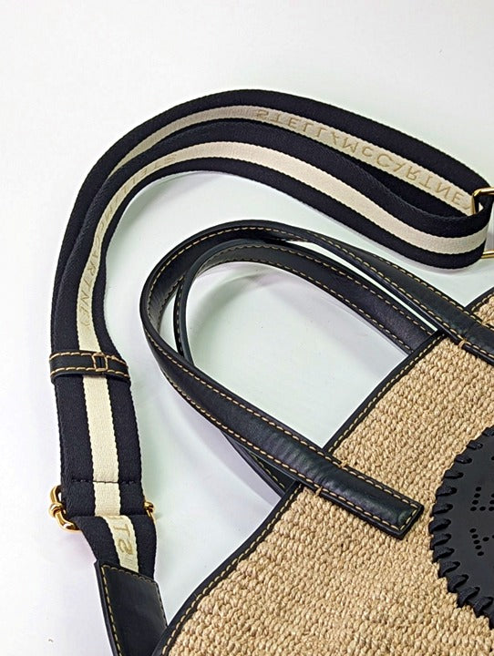 Stella McCartney Women's Black Appliqué-Logo Tote Bag (MSRP $975)