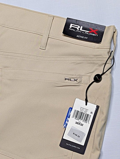 RLX Ralph Lauren Men's Active Fit Performance Twill Pants Basic Sand Size 38x32