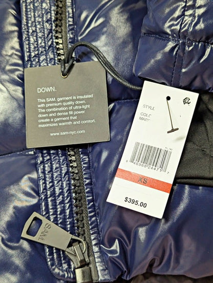 SAM. Women's Dark Marine Freestyle Puffer Down Jacket Size XS (MSRP $395)