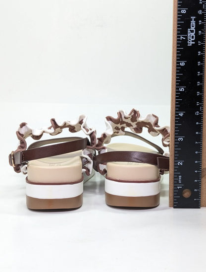 Journee Women's Riya Formed Footbed Sling Back Sandals Size 7.5 (MSRP $75)