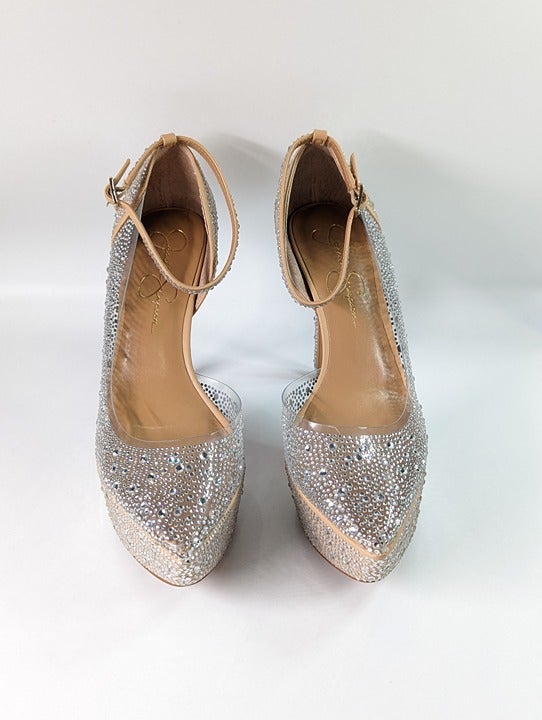 Jessica Simpson Women's Ormanda Embellished Platform Pumps Size 8.5 (MSRP $129)