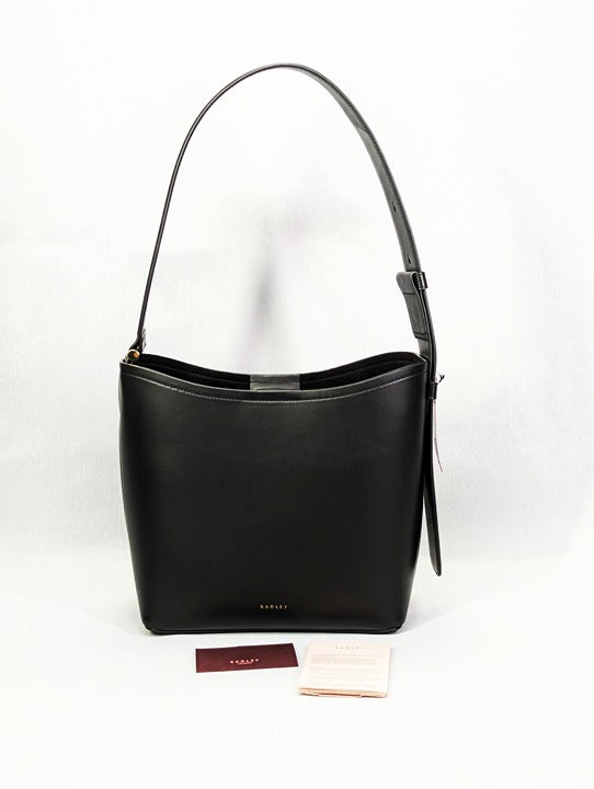 Radley London Bathurst Mews Black Medium Ziptop Shoulder Bag (MSRP $388)