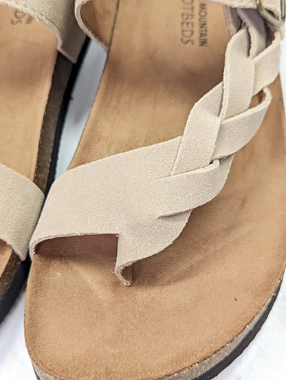 White Mountain Women's Crawford Sandals Sandal Wood Suede Size 9 (MSRP $69)