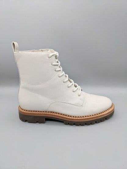 Vince Cabria Lug Women's Water Repellent Combat Boot Opaline Size 6.5 M MSRP $395