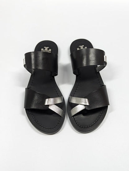 Tory Burch Women's RaVello Two-Band Sandal Perfect Black Size 6 (MSRP $248)