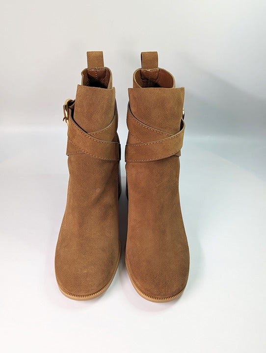 See By Chloé Women's Lyna Ankle Boot Tan Suede Size 40 EU / 10 US (MSRP $525)