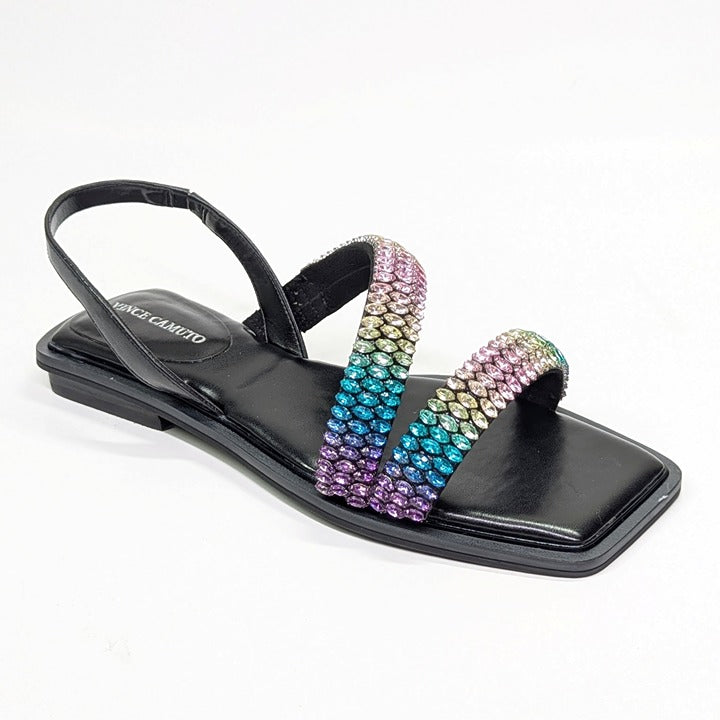 Vince Camuto Women's Prizza Crystal Embellished Sandals Size 7 (MSRP $129)