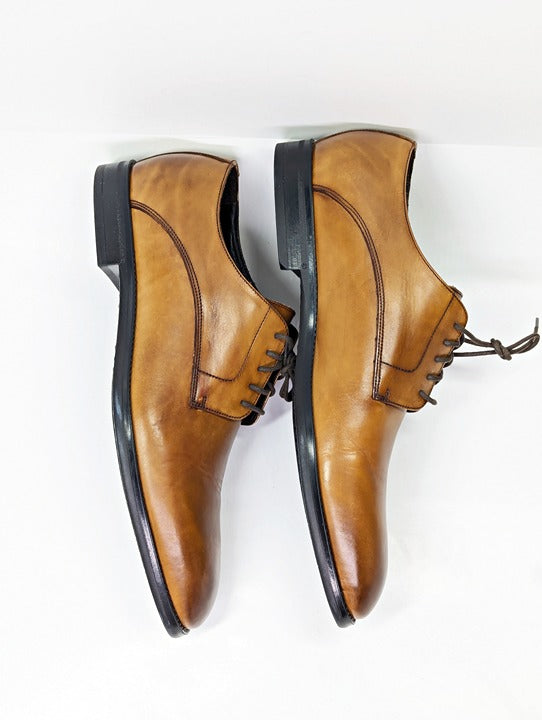 To Boot New York Men's Amedeo Oxfords Tabacco Antiqued Size 9.5 (MSRP $399)
