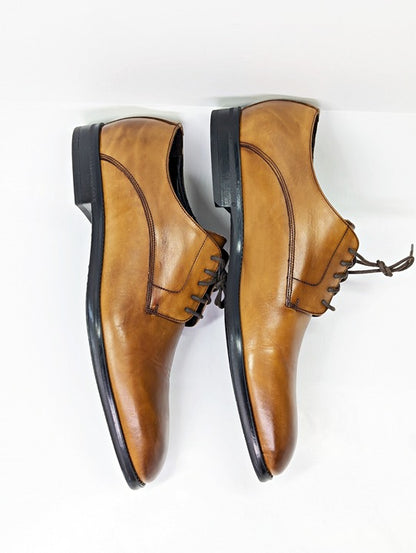 To Boot New York Men's Amedeo Oxfords Tabacco Antiqued Size 9.5 (MSRP $399)