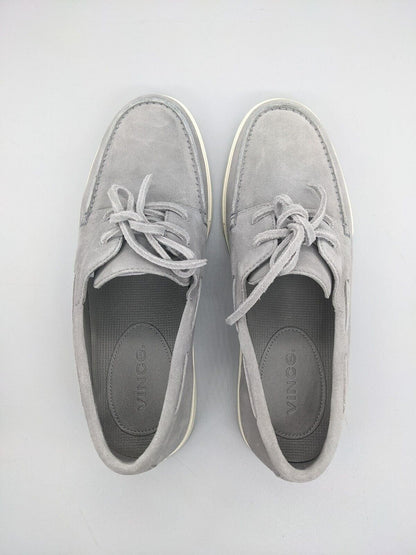 Vince Men's Salerno Smoke Suede Boat Shoe Size 8.5M (MSRP $230)