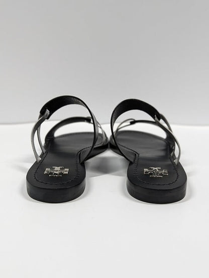 Tory Burch Women's RaVello Two-Band Sandal Perfect Black Size 6.5 MSRP $248