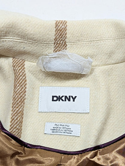 DKNY Women's Petite Belted Notch Collar Coat Size M 8-10 (MSRP $350)