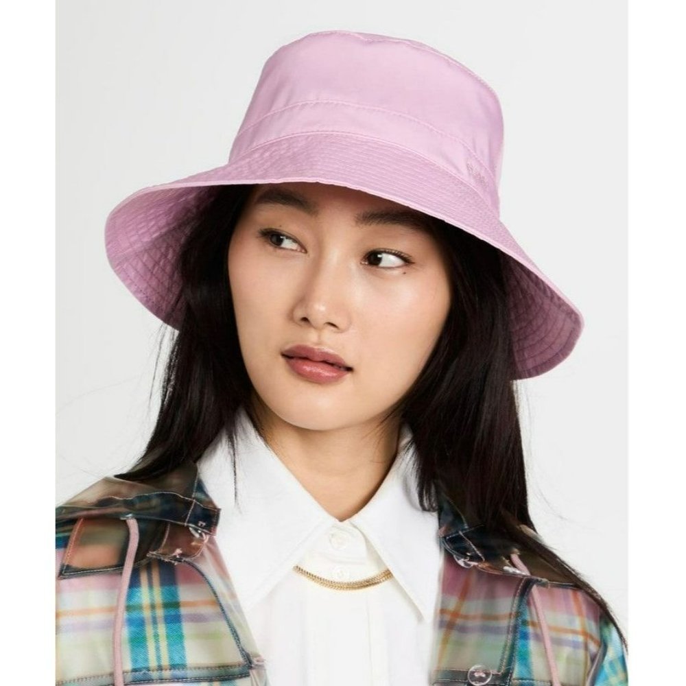 GANNI Women's Bucket Hat Pink (MSRP $95)