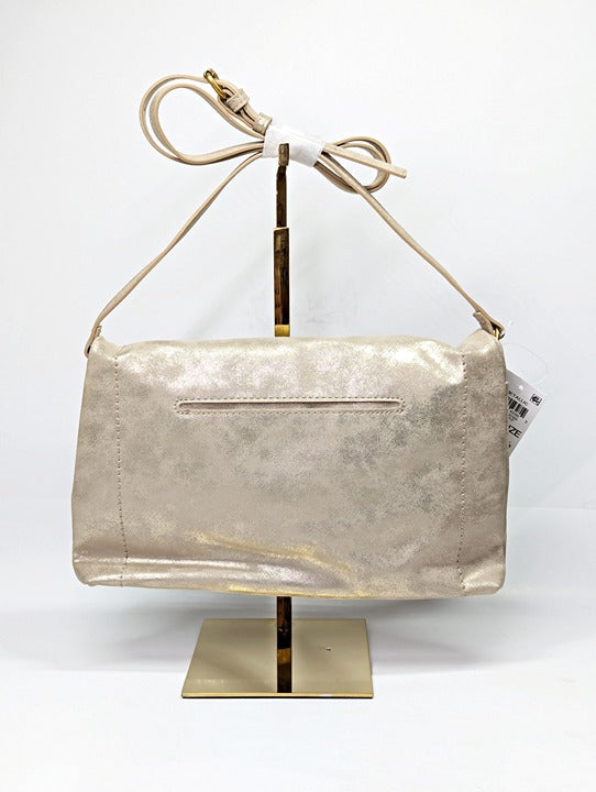 Style & Co Women's Whipstitch East West Flap Crossbody in Metallic (MSRP $80)