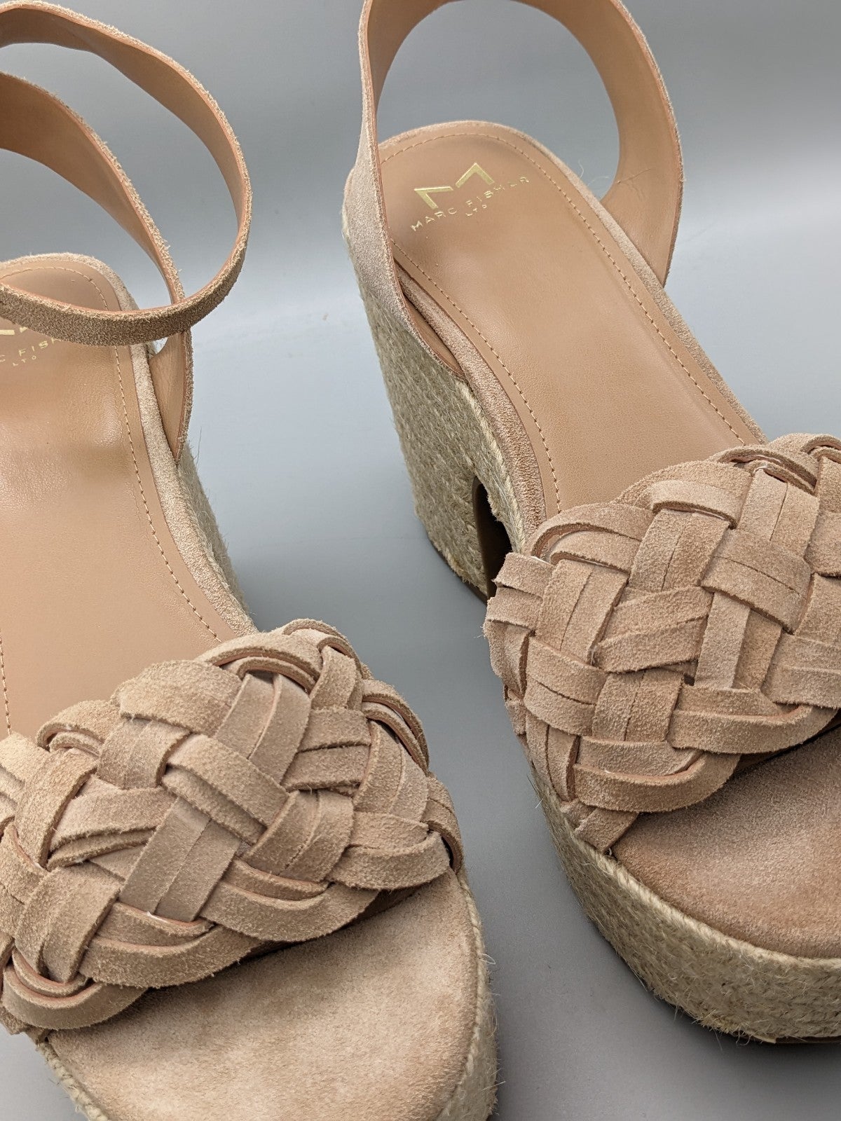 Marc Fisher ODILIA ESPADRILLE PLATFORM SANDAL Size10M (MSRP $160)