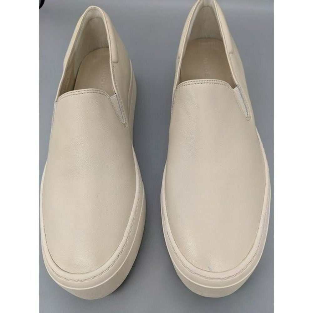 VINCE Jacey Women's Slip On Sneakers Moonlight Leather Size 10 M (MSRP $250)