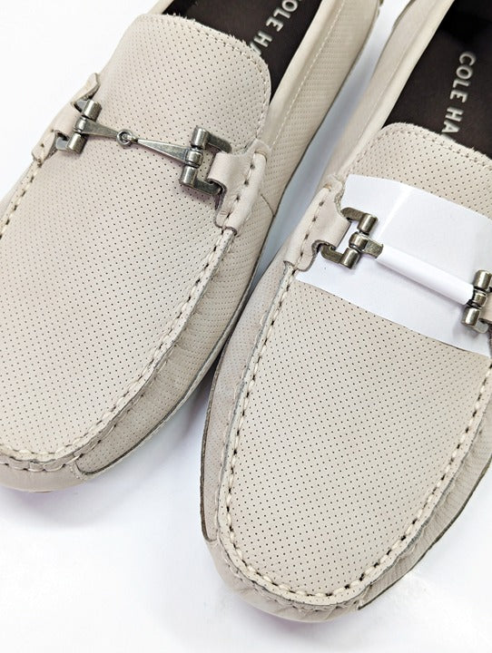 Cole Haan Men's Wyatt Sesame Nubuck Leather Bit Driver Size 8.5 (MSRP $180)