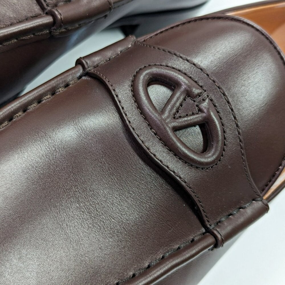 Valentino Garavani Men's Vlogo Penny Loafer Chocolate Brown Size 43 (MSRP $980)