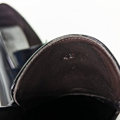 Bottega Veneta Men's Black Leather Slip On Lug Penny Loafers Size 43 MSRP $1,300