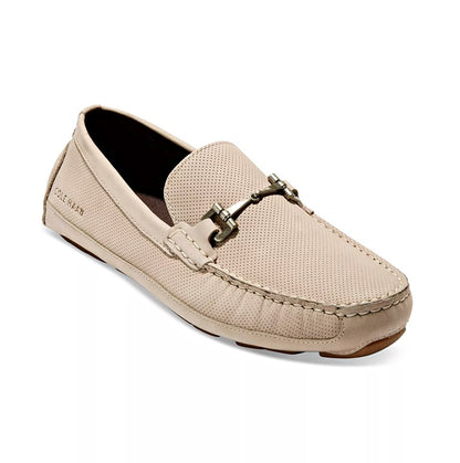 Cole Haan Men's Wyatt Sesame Nubuck Leather Bit Driver Size 8.5 (MSRP $180)