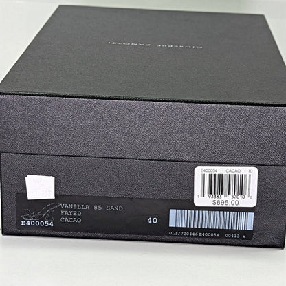 Giuseppe Zanotti Vanilla 85 Knotted Bow Mule Sandals Cacao Size 40 (MSRP $895)
