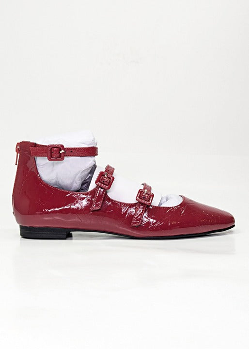Katy Perry Confidant Mary Jane Women's Flats in Crimson Red Size 7.5 (MSRP $98)