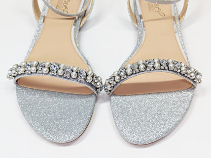 Jewel Badgley Mischka Women's Daria Rhinestone Embellished Sandals Size 6.5