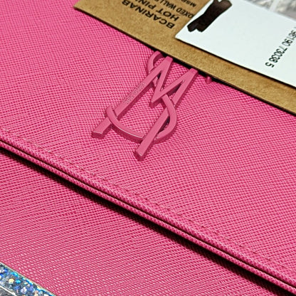 Steve Madden Boxed Carina Crossbody Wallet Set in Hot Pink (MSRP $98)