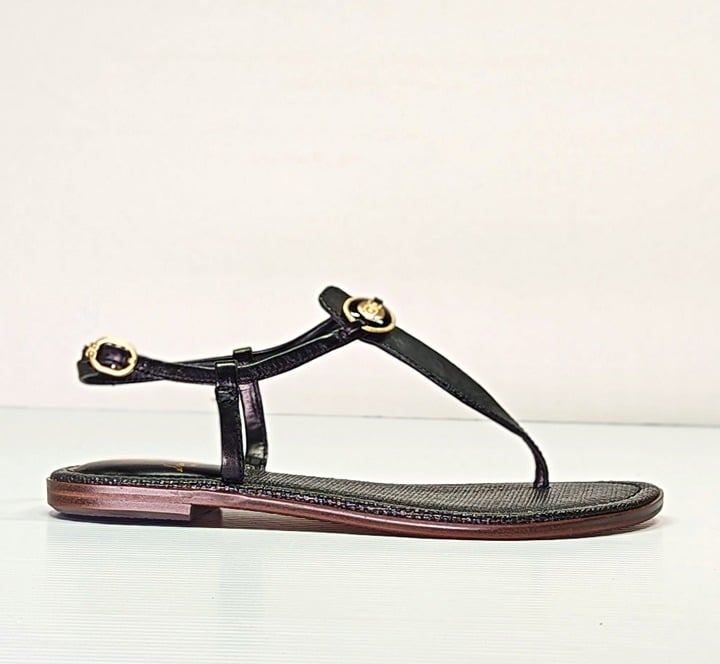 Sam Edelman Gigi Signet Women's Black Thong Sandal Size 7 M (MSRP $120)