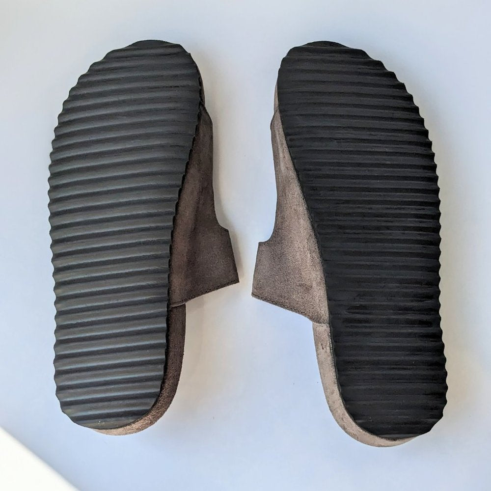 The Men's Store Bloomingdale's Two Strap Grey Sandals Size 10 (MSRP $145)