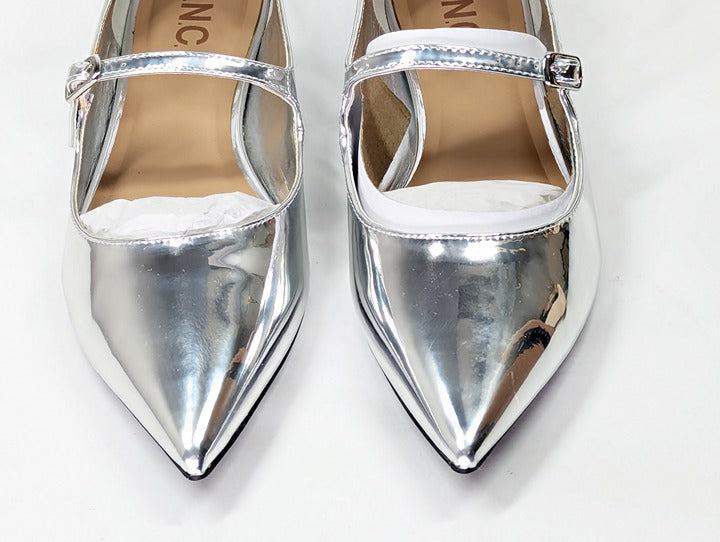 I.N.C. International Concepts Valan Silver Triple Straps Flats Size 7 MSRP $80