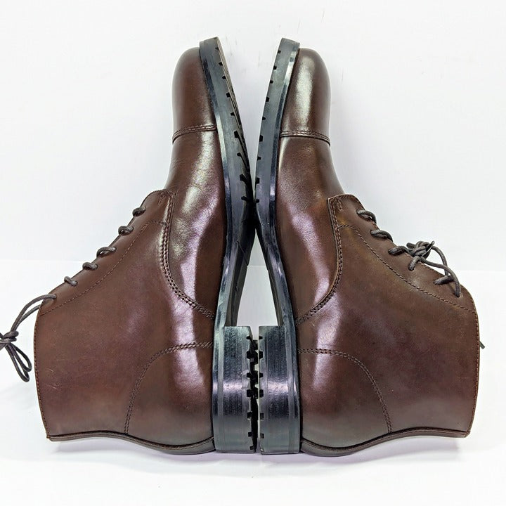 The Men's Store at Bloomingdale's Men's Lace Up Cap Toe Boots Size 10 MSRP $220