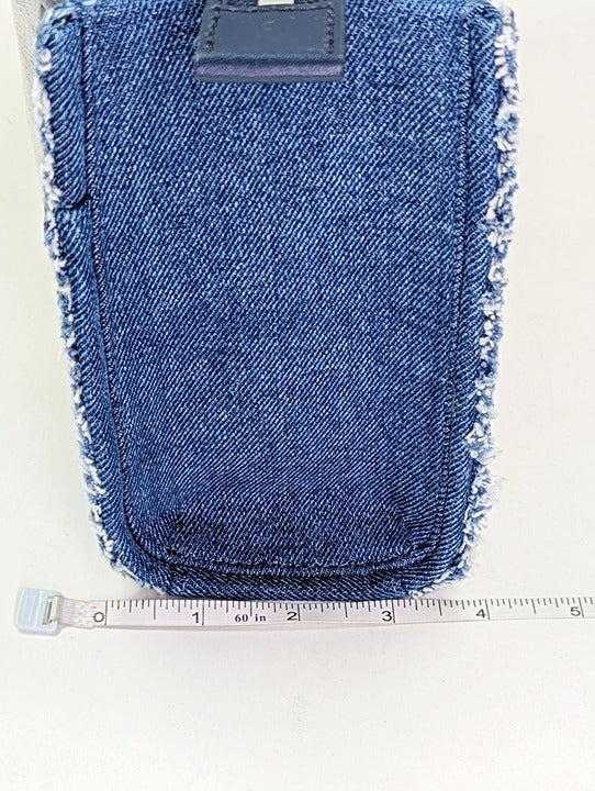 Michael Kors Gigi Small East West Messenger in Blue Denim (MSRP $328)