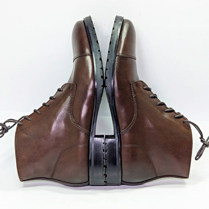 The Men's Store at Bloomingdale's Men's Lace Up Cap Toe Boots Size 10 MSRP $220