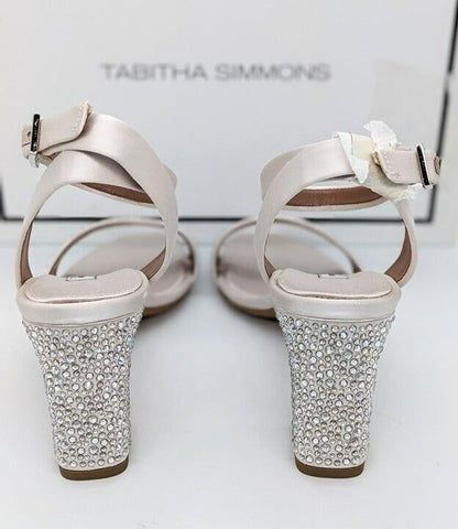 Tabitha Simmons Leticia Swarovski Crystal Women's Sandals Size 38.5 M US 7.5